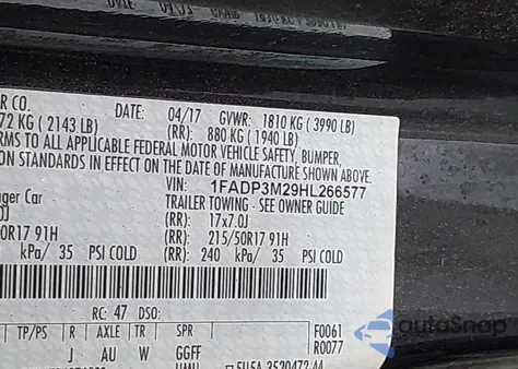 2017 Ford Focus Sel from USA, damaged, VIN 1FADP3M29HL266577